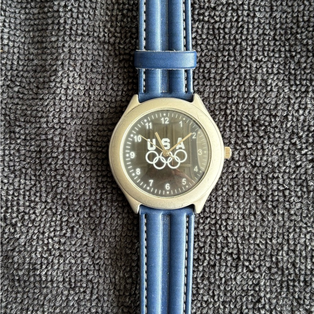 USA Olympics Watch with Blue Strap in brand new condition